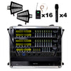 Renton Rack Wireless Combo System (4 Handgeräte + 16 Headsets)