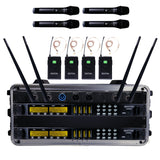Renton Rack Wireless Combo System (4 Handgeräte + 4 Headsets)