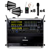 Renton Rack Wireless Combo System (4 Handgeräte + 8 Headsets)