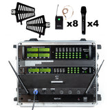 Renton Rack Wireless Combo System (4 Handgeräte + 8 Headsets)