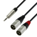 Y-Splitkabel Miniklinke zu XLR männlich (3m)