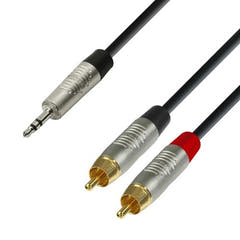 Y-Splitkabel Miniklinke zu Phono (3m)