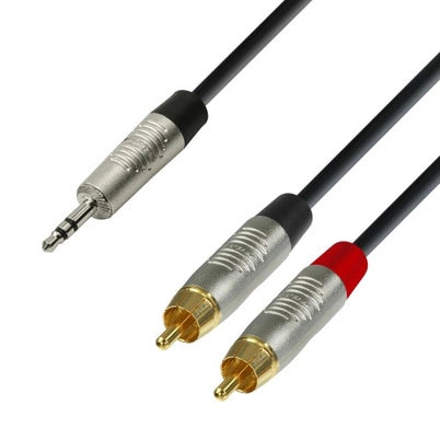 Y-Splitkabel Miniklinke zu Phono (3m)