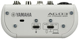 Yamaha AG03 MkII Live Streaming Mixer (White)