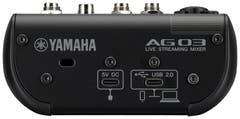 Yamaha AG03 MkII - Live Streaming Mixer (Schwarz)
