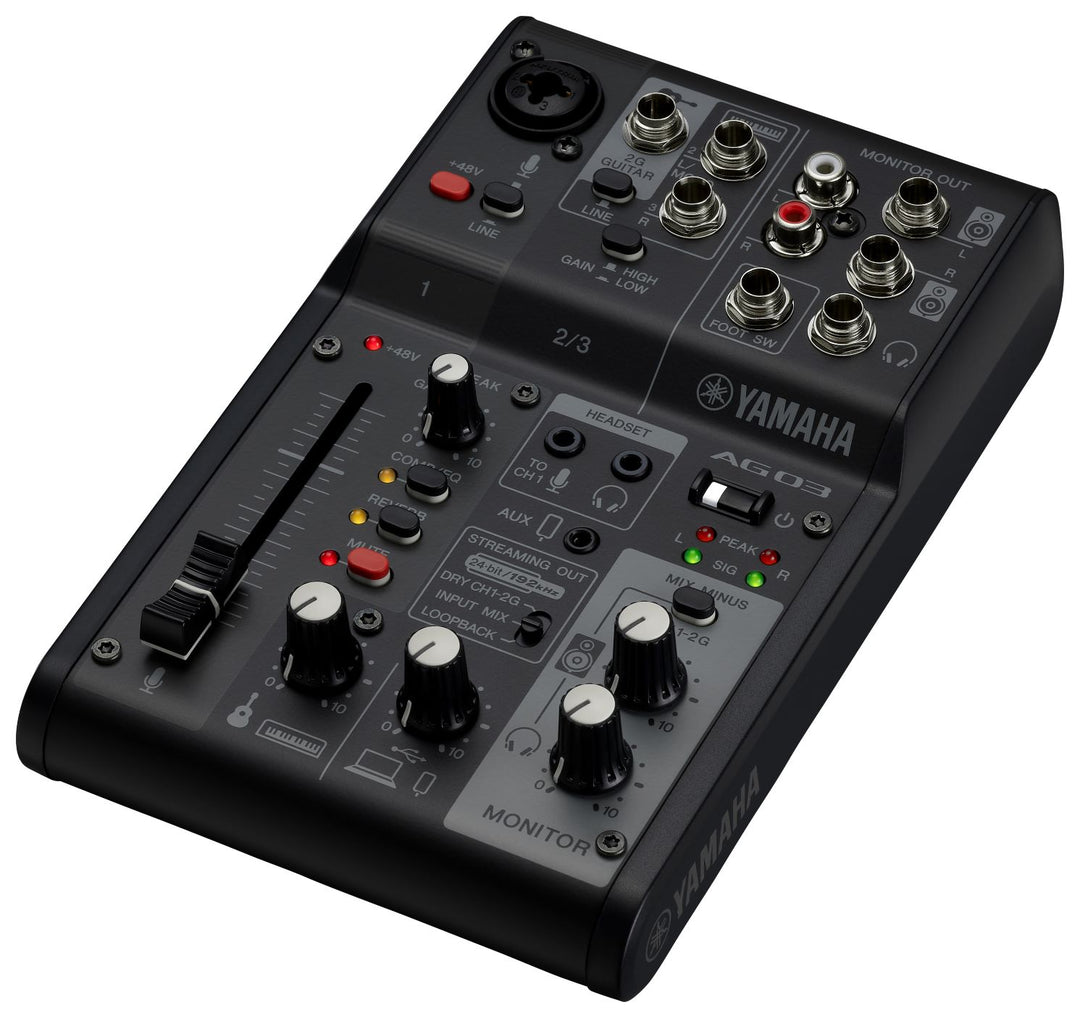 Yamaha AG03 MkII - Live Streaming Mixer (Schwarz)