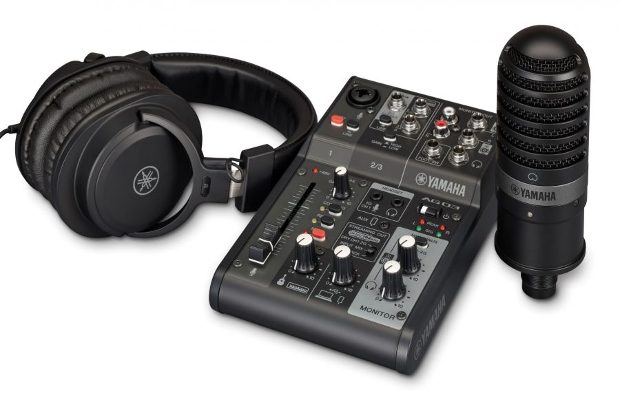 Yamaha AG03 MkII - Live Streaming Bundle (Schwarz)