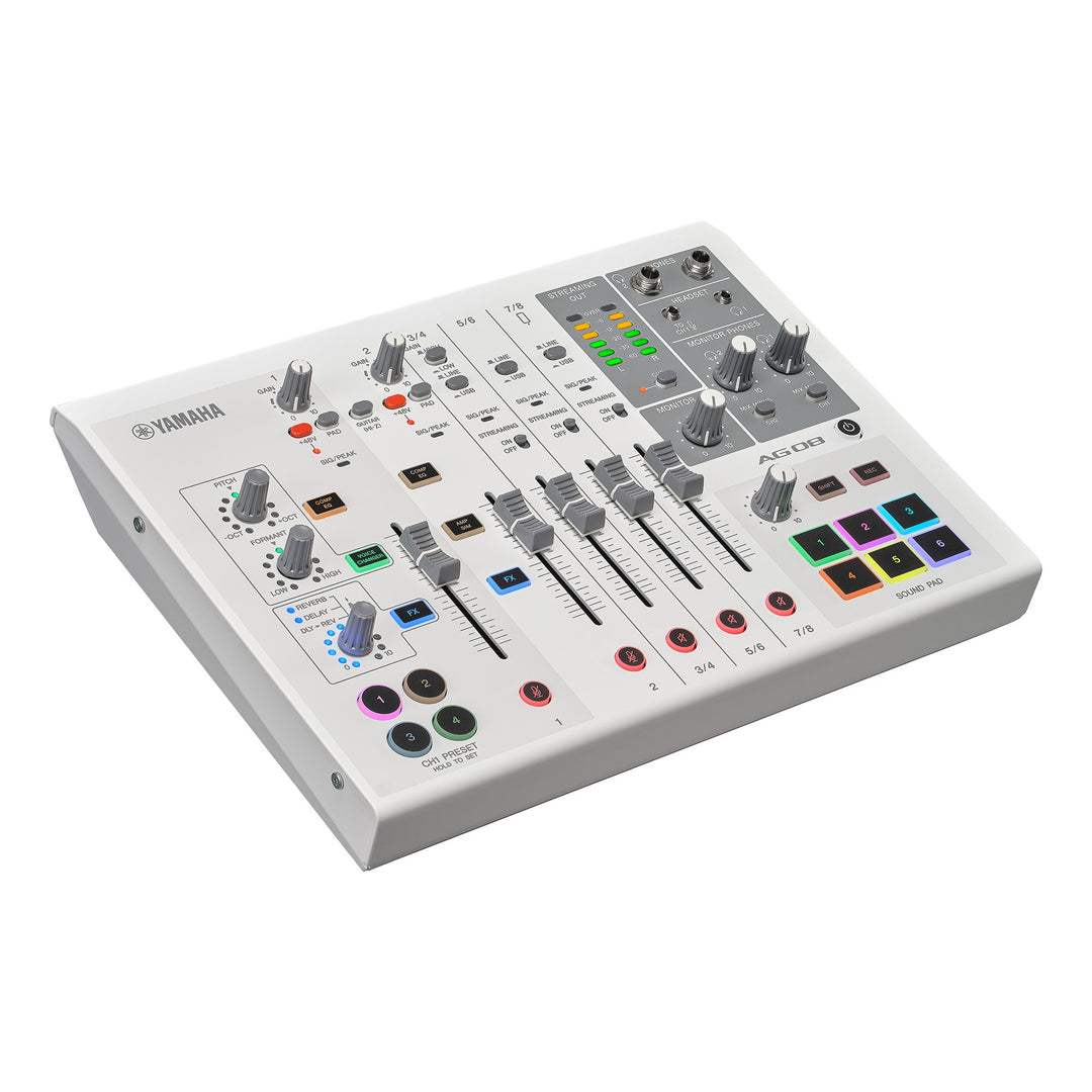 Yamaha AG08 - Live Streaming Mixer (Weiß)