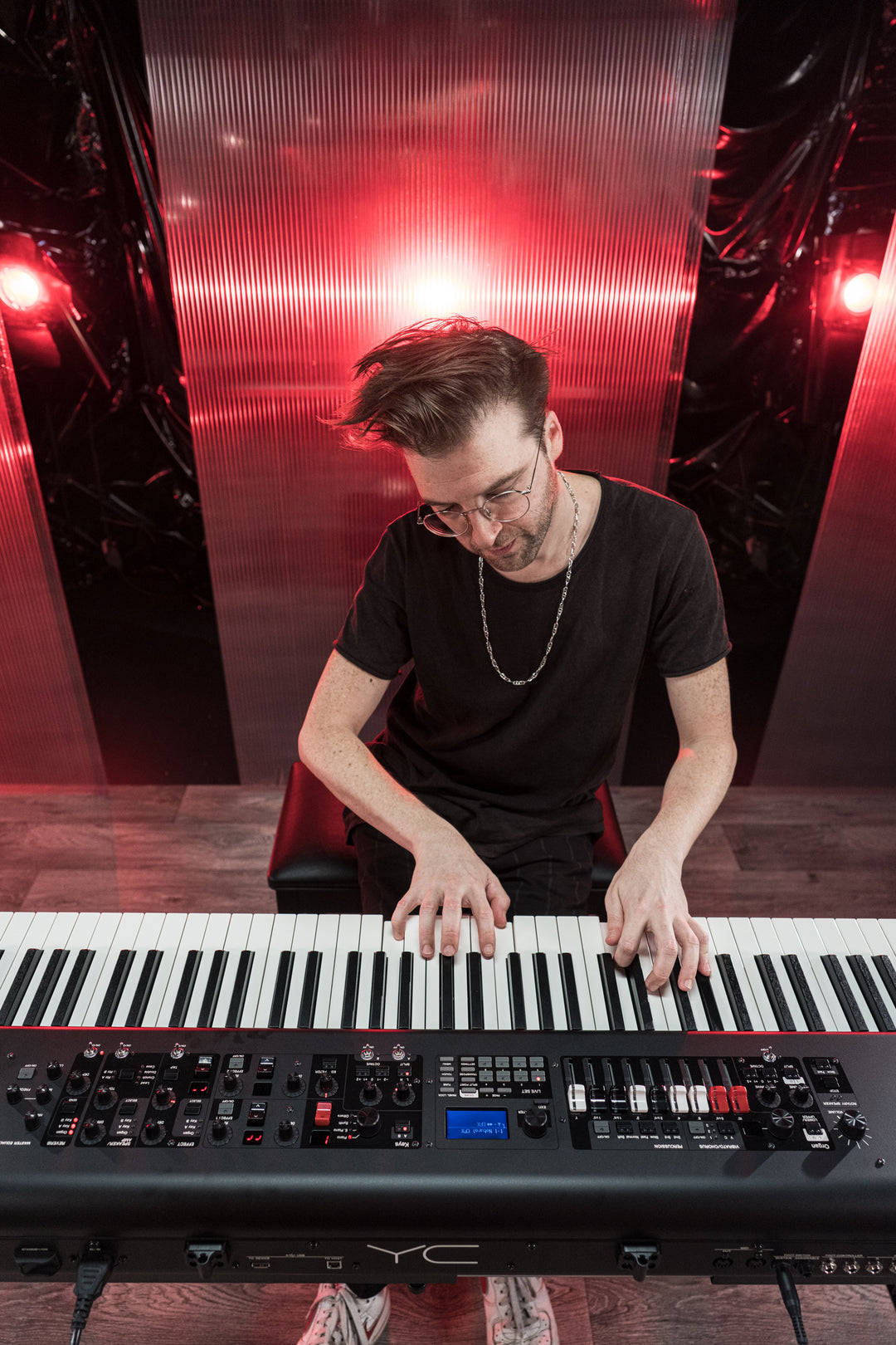 Yamaha YC88 Digital Stage Keyboards (Natural Wood)