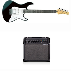 Yamaha Pacifica E-Gitarre GPA112JBLII (Schwarz) Bundle