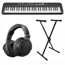 Yamaha PSR-F52 Keyboards (Schwarz) Bundle