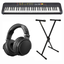 Yamaha PSR-F52 Keyboards (Schwarz) Bundle