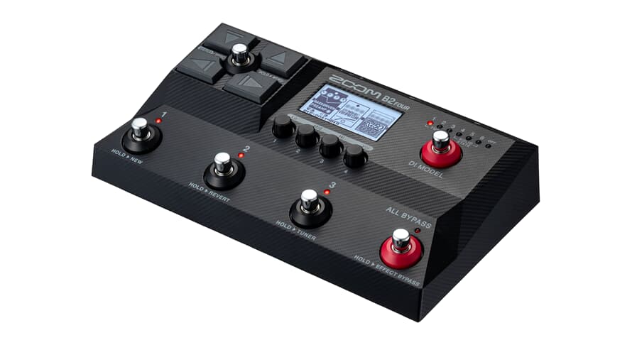 Zoom B2 FOUR Bass Multi-Effect Pedal