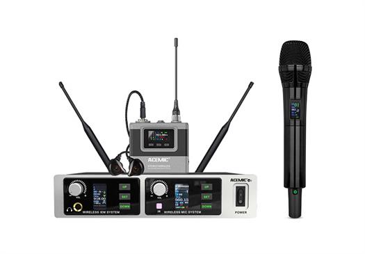 Acemic Drahtloses Mikrofon und Drahtloses In-ear Monitor - Modell M2