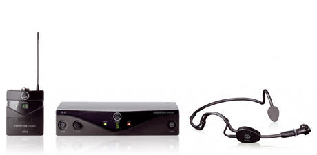 AKG WMS45 Drahtloses Sport-Kopfbügelsystem - A (530 - 560 MHz)