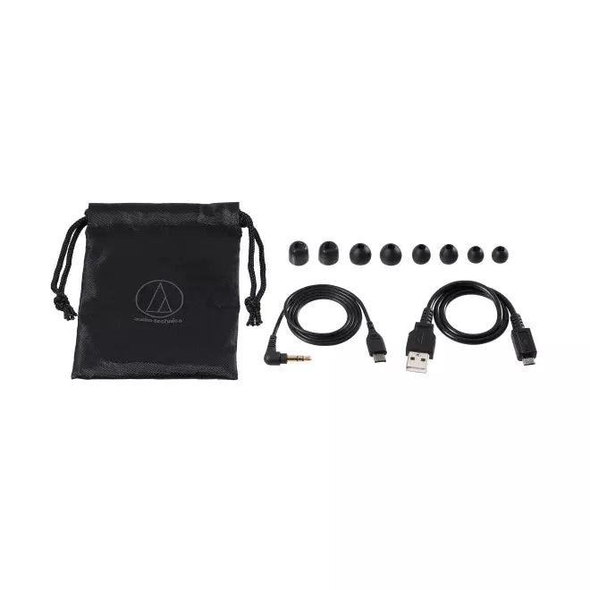 Audio-Technica ATH-ANC100BTBK Wireless Active Noise Cancelling In-Ear headphones (Black)