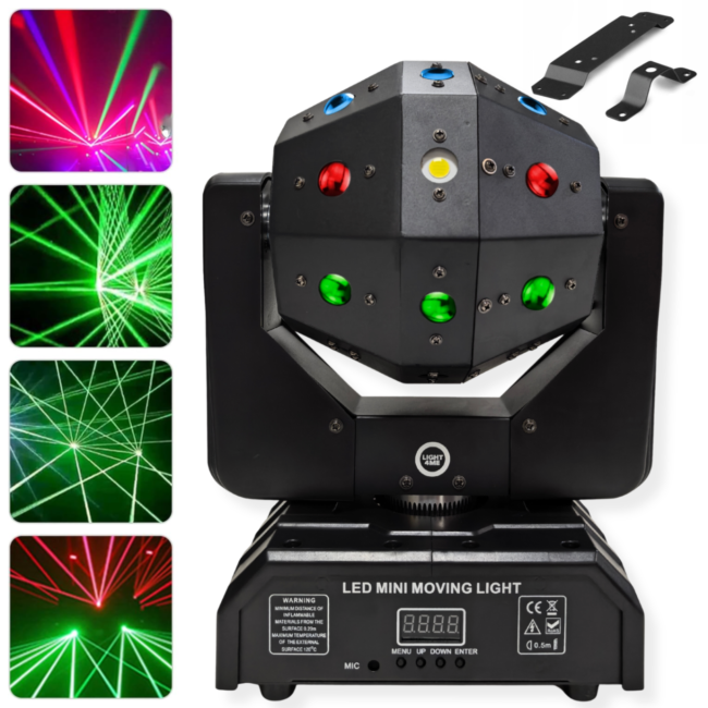 LIGHT4ME ATLAS bewegliche 4-in-1 LED Multieffektlampe