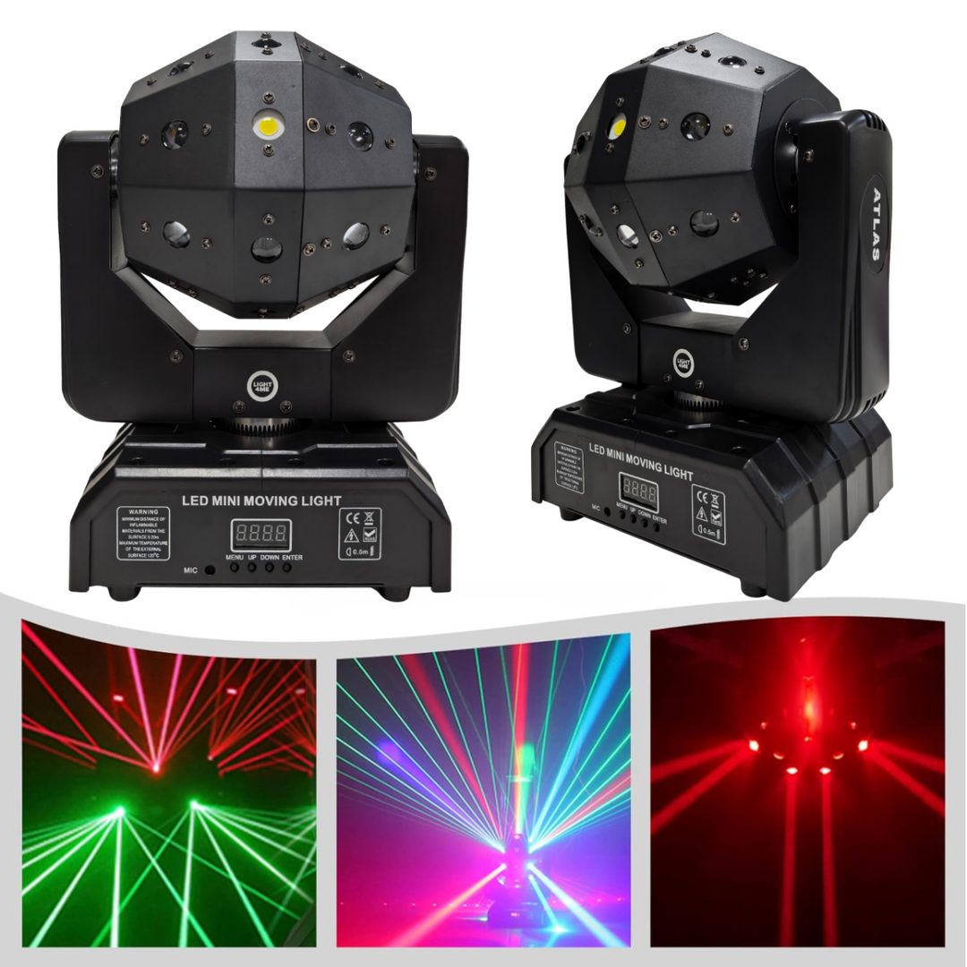 LIGHT4ME ATLAS bewegliche 4-in-1 LED Multieffektlampe