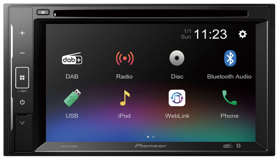 Pioneer AVH-A240DAB Autoradio CD/DAB+/Bluetooth und Touchscreen