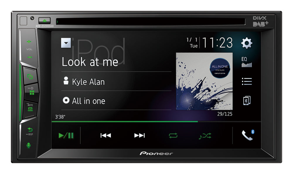 Pioneer AVH-Z3200DAB Apple Carplay, Bluetooth und DAB Radio