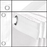 Molton backdrop with grommets - White