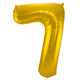 7 Shaped Number Foil Balloon Gold (86 cm)