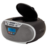 AIWA CDT-200 Boombox – CD, Bluetooth, USB & FM-Radio, silber