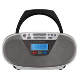 AIWA CDT-200 Boombox – CD, Bluetooth, USB & FM-Radio, silber