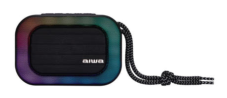 AIWA SPB-160 – Tragbarer Bluetooth-Lautsprecher mit RGB-Beleuchtung, Schwarz