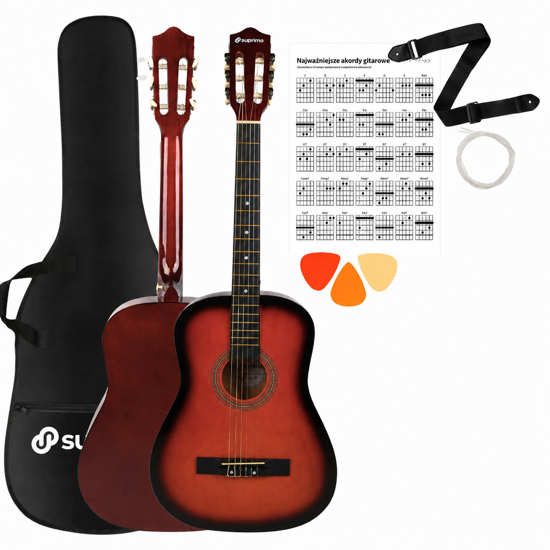 SUPRIMO CGS2 SB klassisches Gitarrenset 4/4, Sunburst