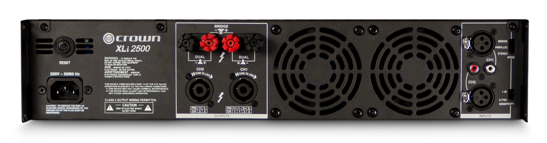 Crown XLi2500 Endstufe (2x500W, 8 Ohm)