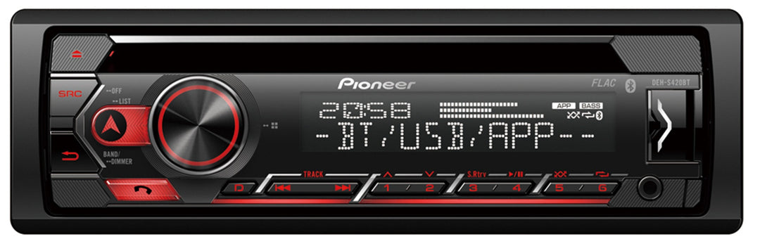 Pioneer DEH-S420BT 1-DIN Autoradio m. CD, Bluetooth und USB