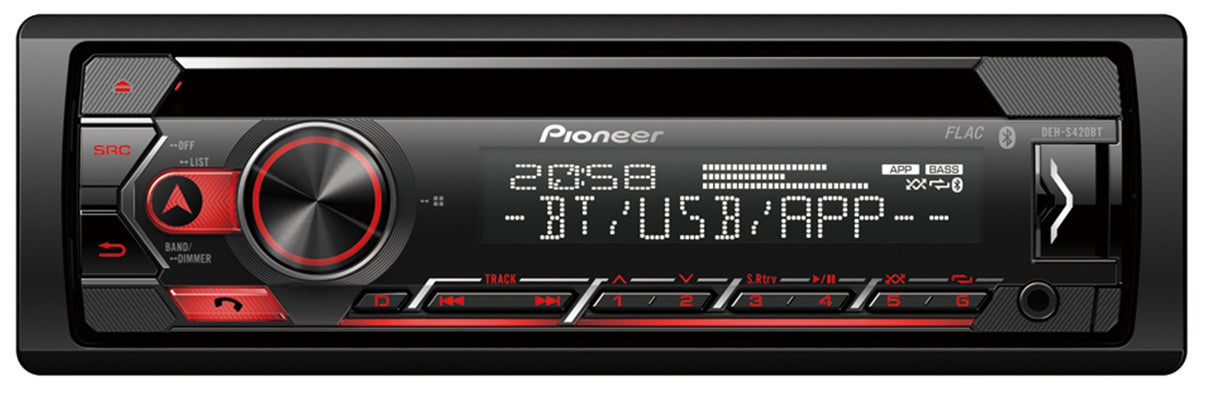 Pioneer DEH-S420BT 1-DIN Autoradio m. CD, Bluetooth und USB