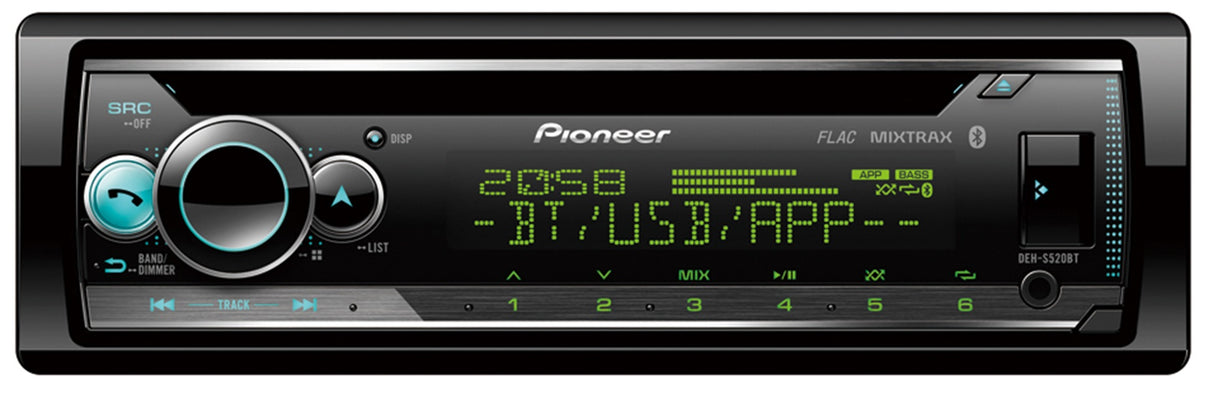 Pioneer DEH-S520BT 1-DIN Autoradio m. CD, Bluetooth und Spotify
