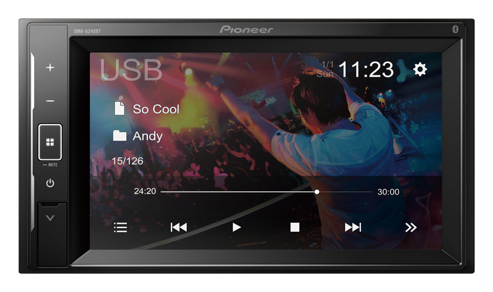 Pioneer DMH-A240BT Multimedia Autoradio m. Bluetooth
