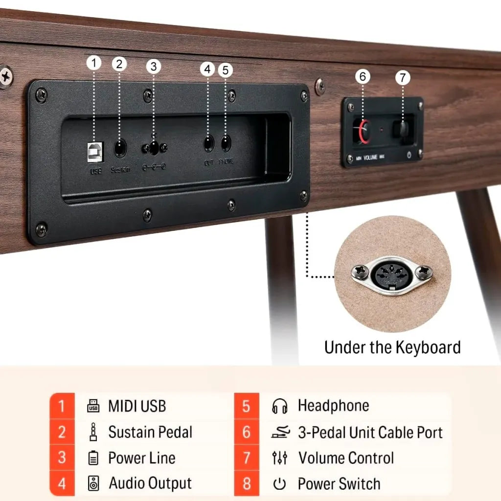 Donner DDP-80 E-Piano Walnuss