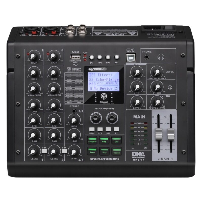 DNA MIX-EFF 4 Kanäle, Bluetooth, USB & DSP