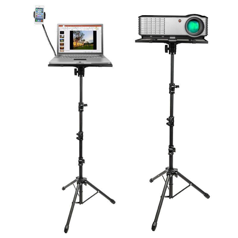 Laptop- und Projektorstativ mit Smartphonehalter