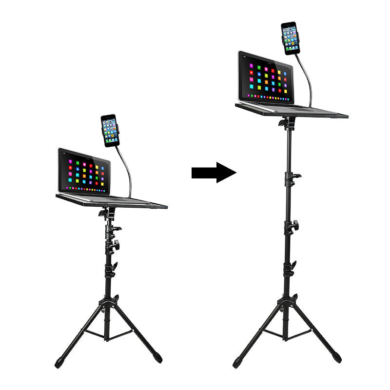 Laptop- und Projektorstativ mit Smartphonehalter