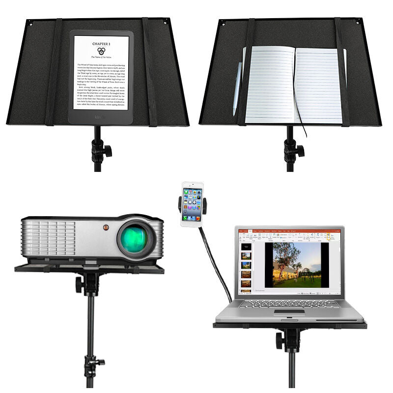 Laptop- und Projektorstativ mit Smartphonehalter
