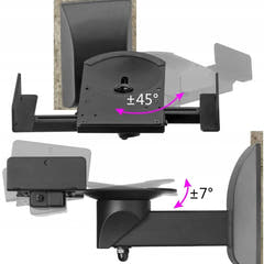 Lautsprecher-Wandhalterung, Set mit 2 Stück (25kg)