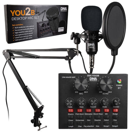 DNA YOU2B Mikrofon Audio-Interface Set Stativ