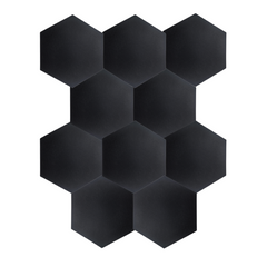 DNA AM3 BK Akustikpaneele 10 Stk Schwarz Hexagon