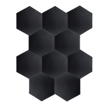 DNA AM3 BK Akustikpaneele 10 Stk Schwarz Hexagon