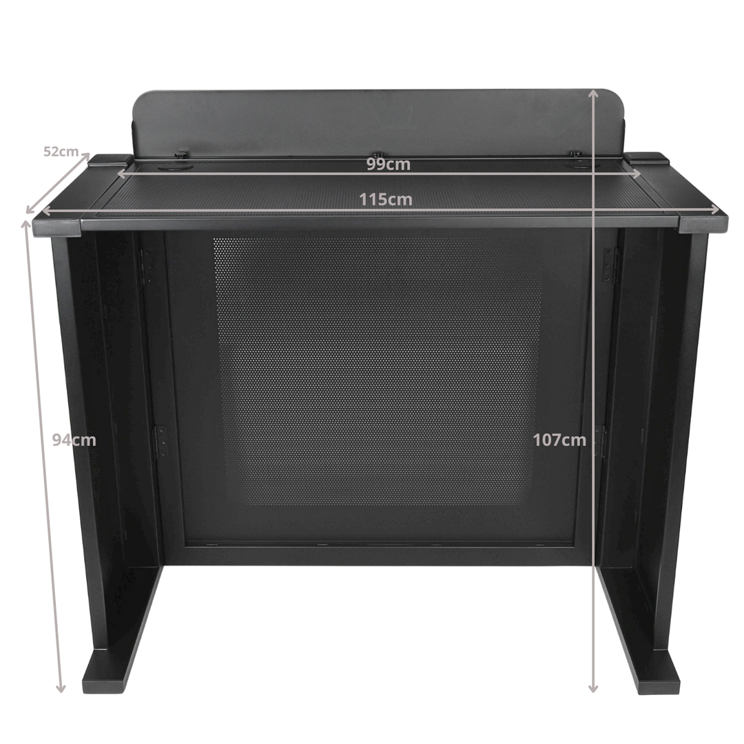 DNA DJ BOOTH MESH BK DJ-ständer, schwarz