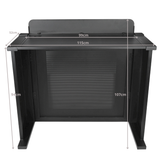 DNA DJ BOOTH MESH BK DJ-Stativtisch schwarzer Stahl