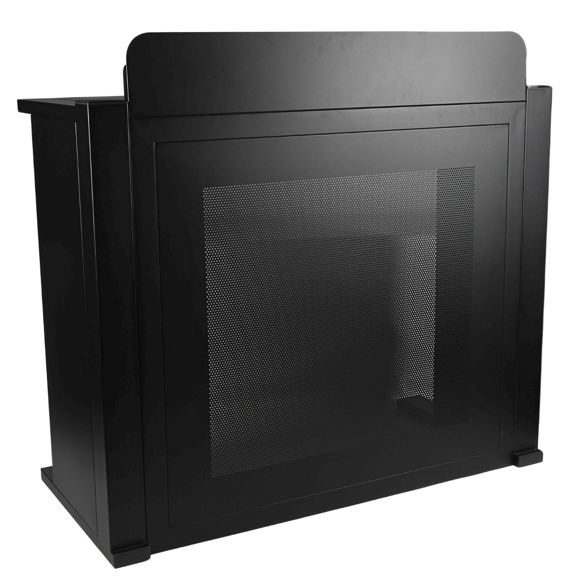 DNA DJ BOOTH MESH BK DJ-Stativtisch schwarzer Stahl