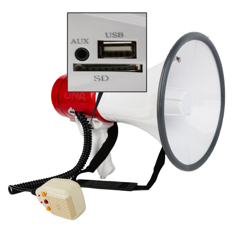 DNA MEGA2 Megafon 50W mit Bluetooth, USB, AUX & MicroSD