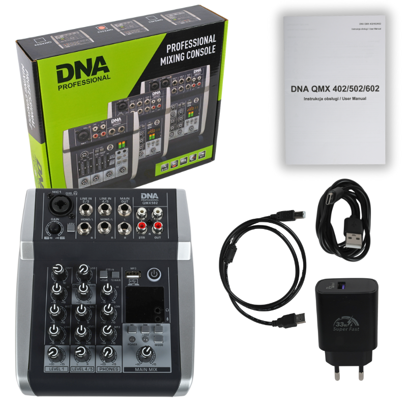 DNA QMX502 Audiomixer 5 Kanäle