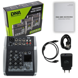 DNA QMX502 Analog Audiomixer 5 Kanäle Blau
